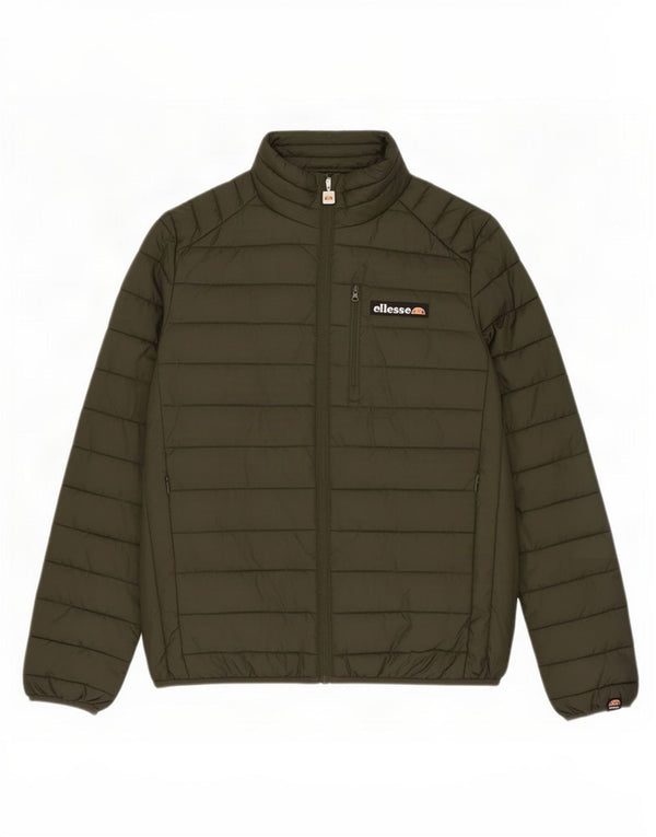 Ellesse Chaqueta acolchada para hombre UK 40 Large Caqui Poliéster