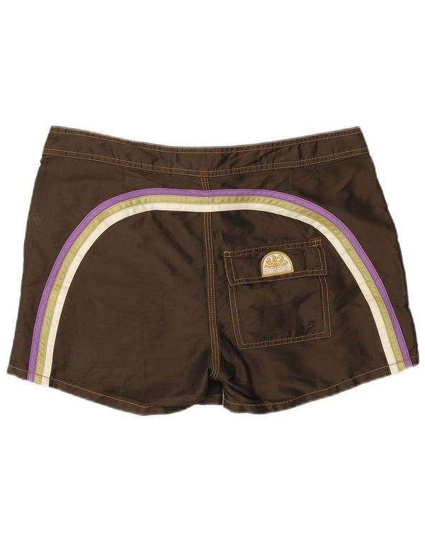 Sundek Mens Swimming Shorts Medium Brown Polyester