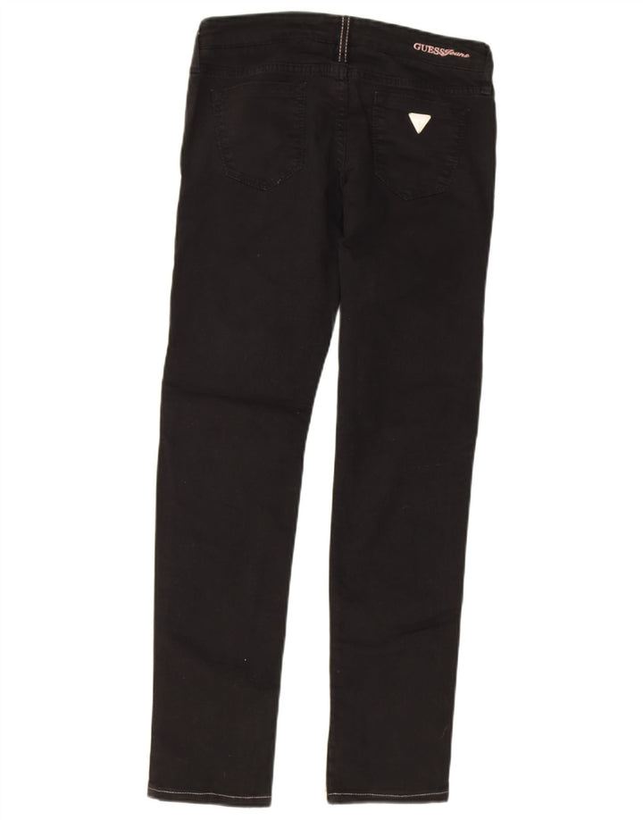 Jeans GUESS Slim da Donna W26 L28 Cotone Nero