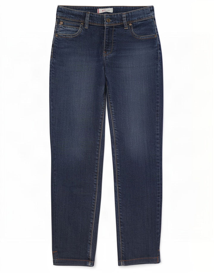 Blugi Levi's 571 Slim pentru femei W32 L28 Bumbac albastru