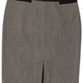 Gonna a tubino da donna Marks & Spencer UK 14 Large W34 Poliestere nero a quadri