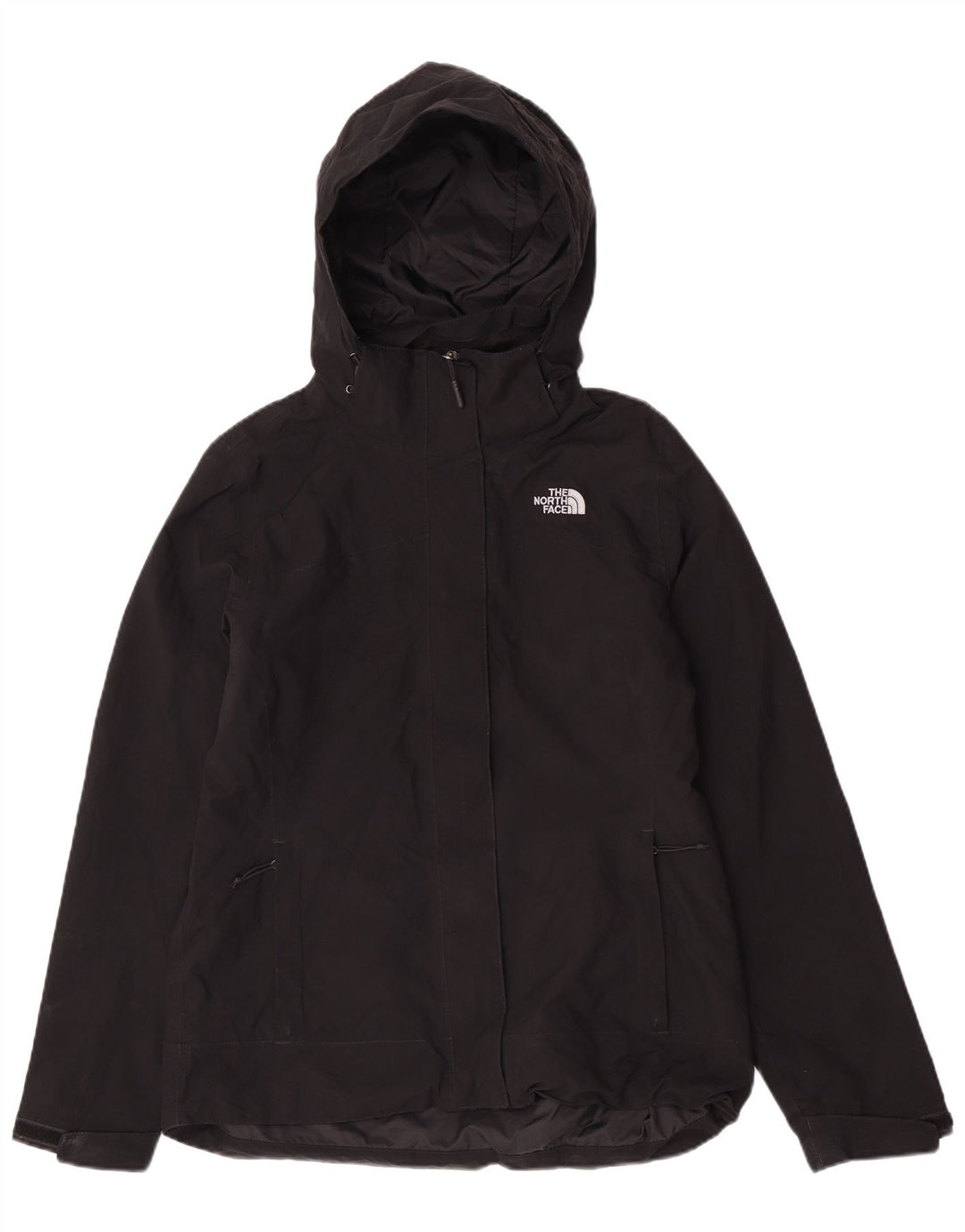 The North Face Veste coupe-vent à capuche pour femme UK 14 Medium Noir