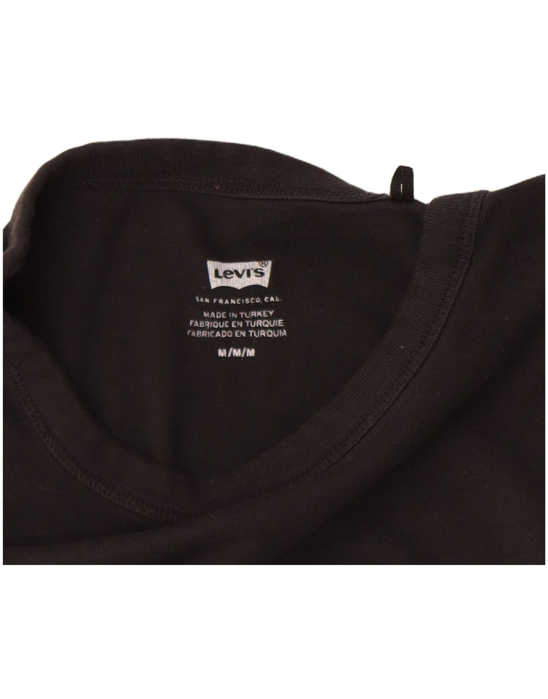 Levi's Womens Graphic T-Shirt Top UK 12 Medium Black