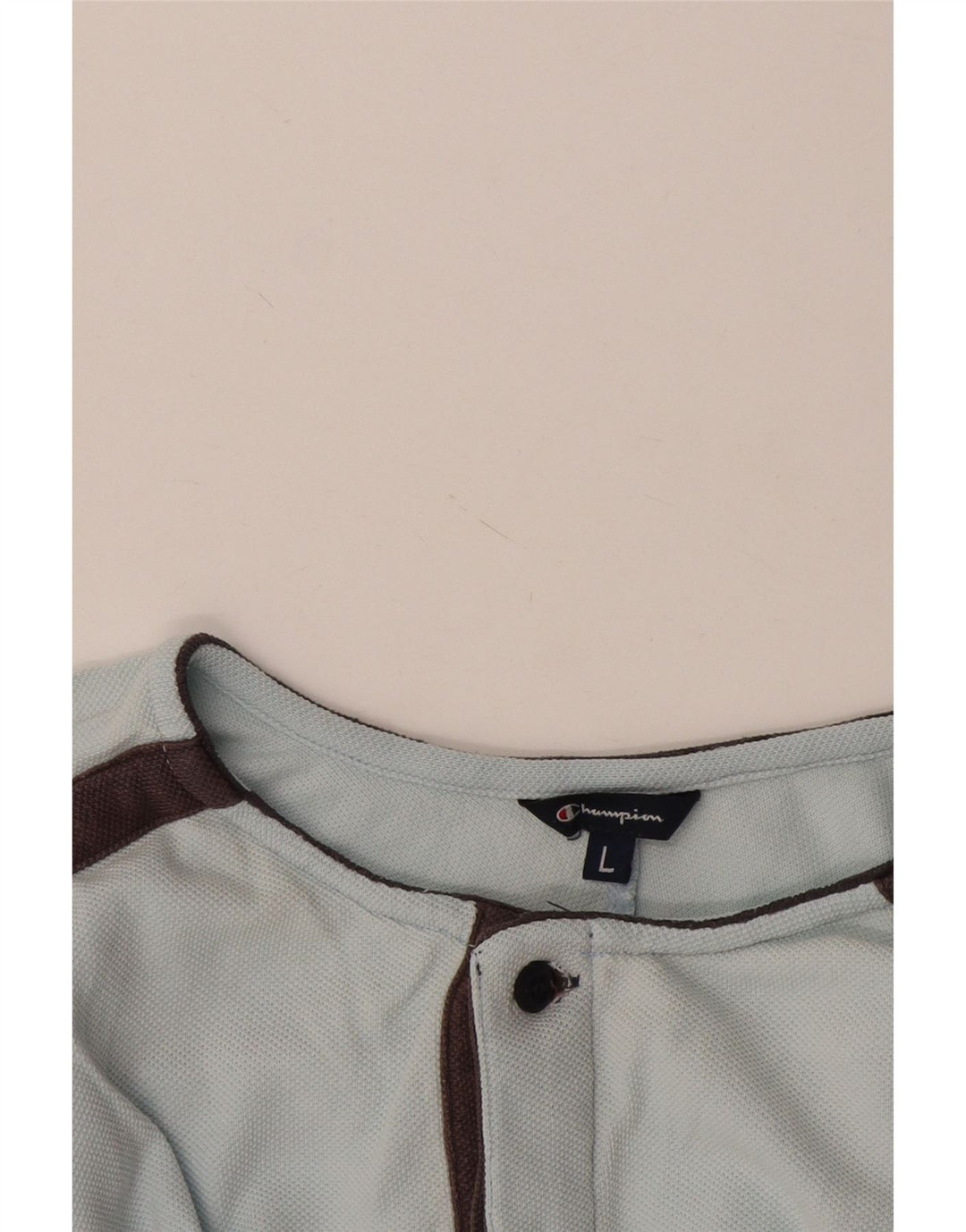 Champion Mens T-Shirt Top Large Blue Colourblock