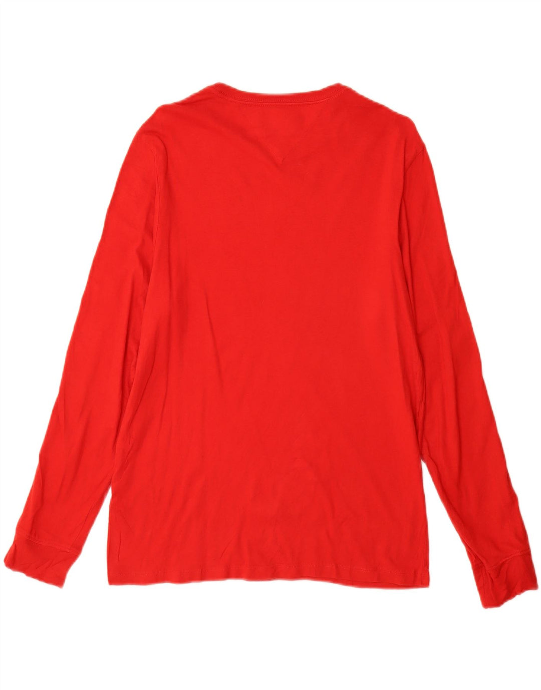 Tommy Hilfiger Mens Graphic Top Long Sleeve Small Red Cotton