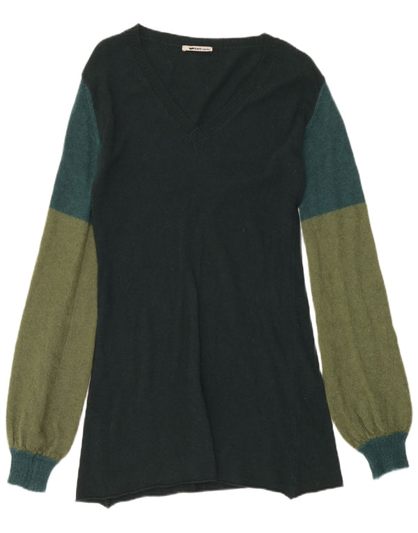 Vestido estilo jersey de manga larga para mujer Gas UK 42 Verde medio Colorblock