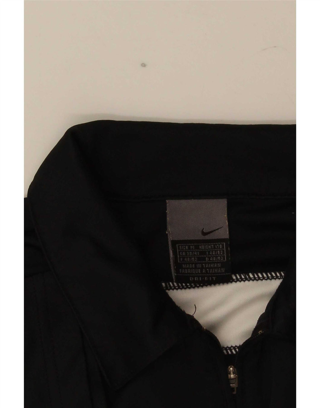 Nike Mens Polo Shirt UK 39/41 Medium Black Colourblock