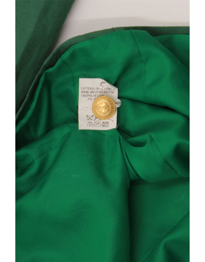 Levante Chaqueta Blazer de 4 Botones para Mujer EU 36 Small Verde Poliéster