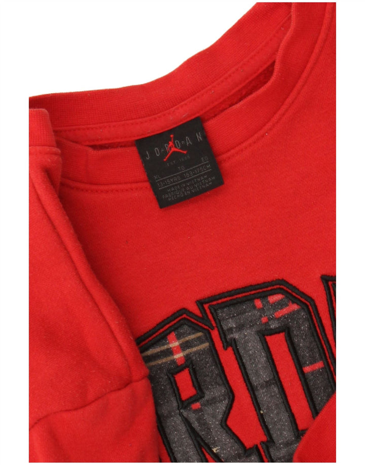 Jordan Boys Graphic Sweatshirt Jumper 13-14 Years XL Red