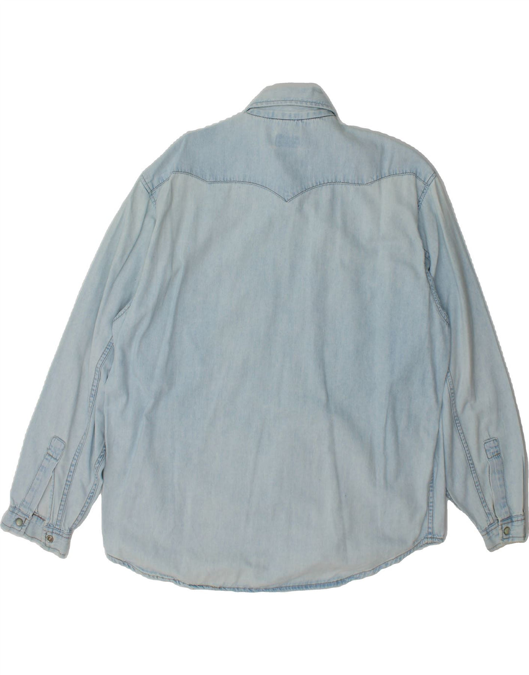 AMERICANINO Mens Denim Shirt Medium Blue Cotton Vintage Americanino and Second-Hand Americanino from Messina Hembry 
