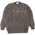 VINTAGE Mens Crew Neck Jumper Sweater Medium Grey Geometric Vintage Vintage and Second-Hand Vintage from Messina Hembry 