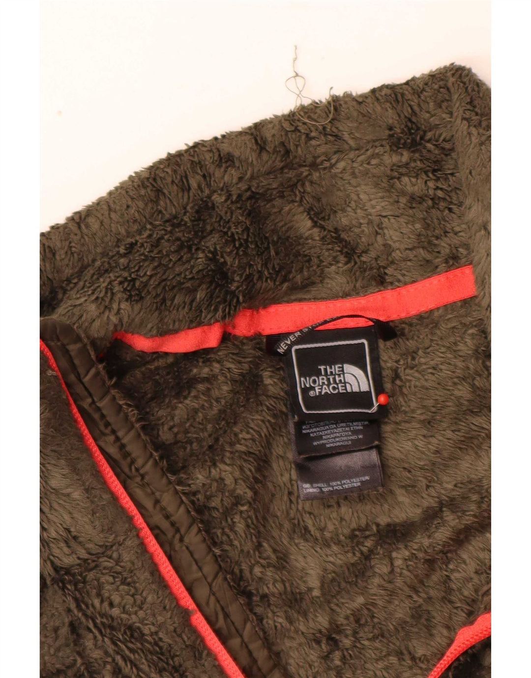 The North Face Womens Fleece Jacket UK 6 XS Khaki Polyester