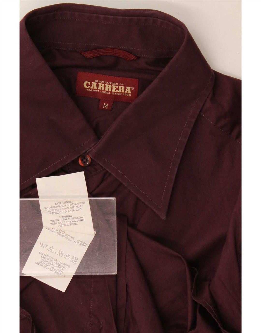 Cămașă pentru bărbați Carrera Bumbac Burgundy Mediu