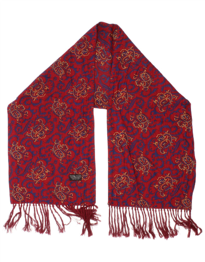 Tootal Mens Scarf One Size Red Paisley