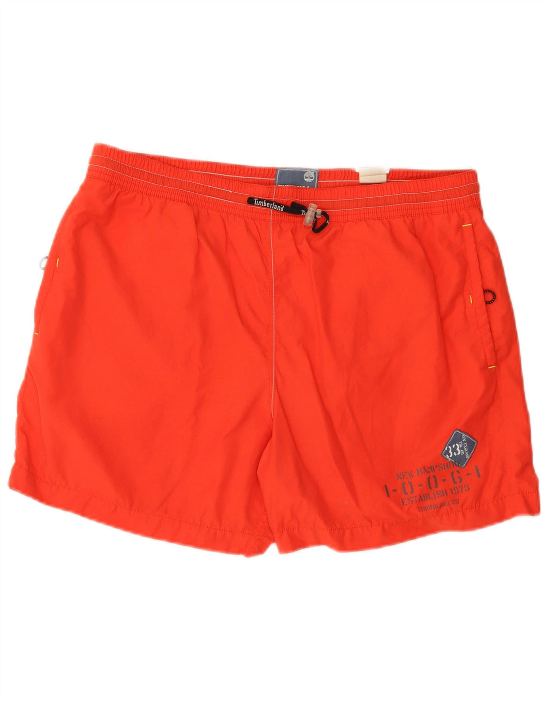 Timberland Herren Badeshorts mit Grafik, Größe L, Orange