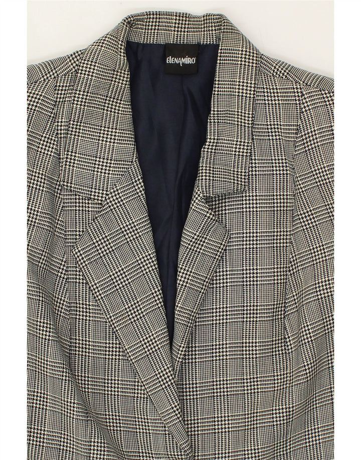 ELENA MIRO Womens 2 Button Blazer Jacket UK 14 Medium Navy Blue Vintage ELENA MIRO and Second-Hand ELENA MIRO from Messina Hembry 