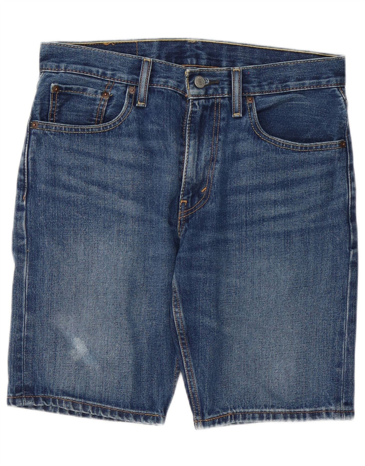 LEVI'S Mens 502 Denim Shorts W30 Medium Blue Cotton