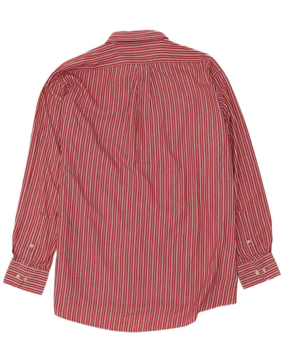 Chaps Chemise Homme Taille 16 1/2 Grand Coton Rayé Rouge