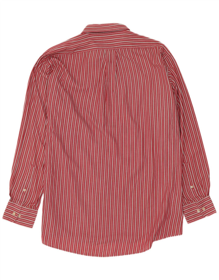 Chaps Chemise Homme Taille 16 1/2 Grand Coton Rayé Rouge