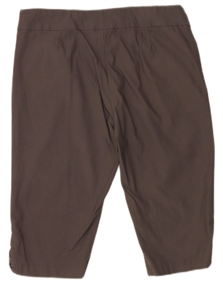 LEE Womens Sculpting Mid Rise Slim Fit Cargo Shorts W34 Large Grey