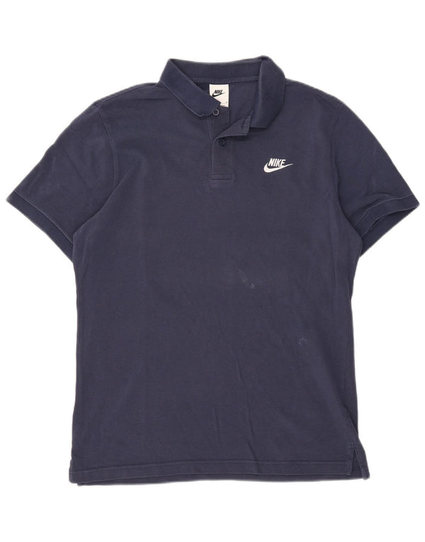 Nike Mens Polo Shirt Medium Navy Blue