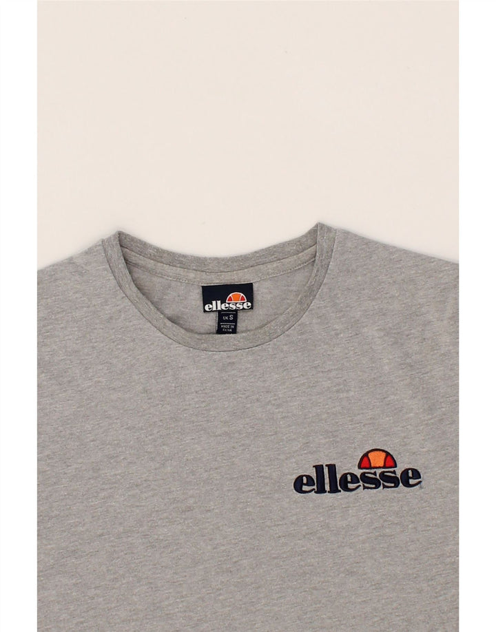 ELLESSE Mens Graphic T-Shirt Top Small Grey Cotton Vintage Ellesse and Second-Hand Ellesse from Messina Hembry 