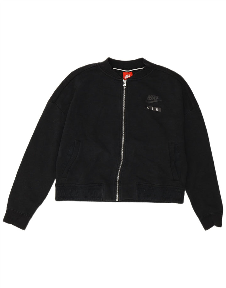 Nike Damen Crop Graphic Übergroße Trainingsjacke, Gr. 10, Größe S, Schwarz