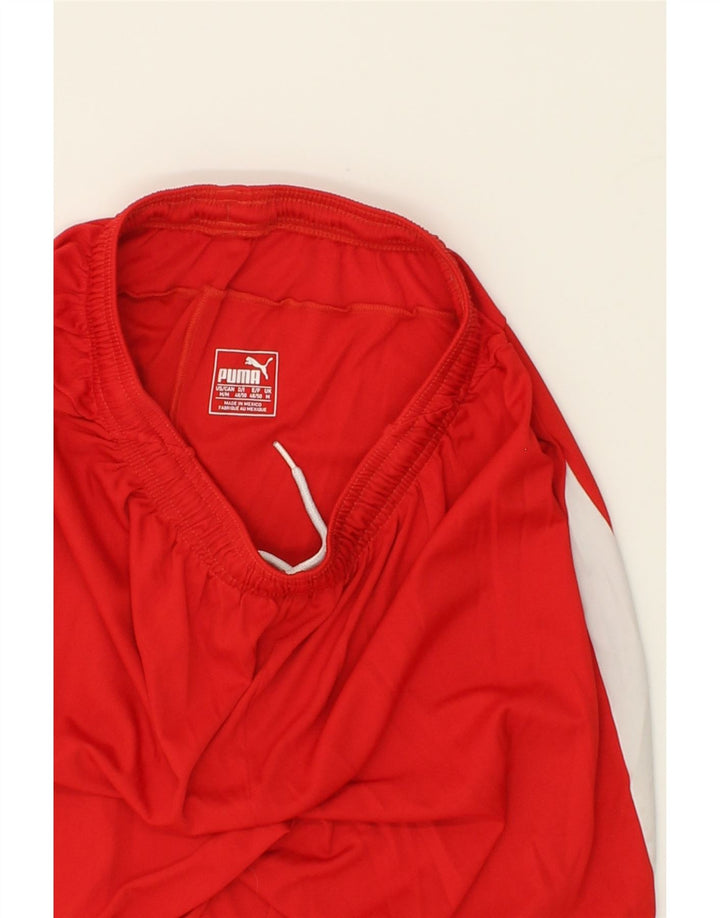 PUMA Mens Graphic Sport Shorts Medium  Red Colourblock Vintage Puma and Second-Hand Puma from Messina Hembry 
