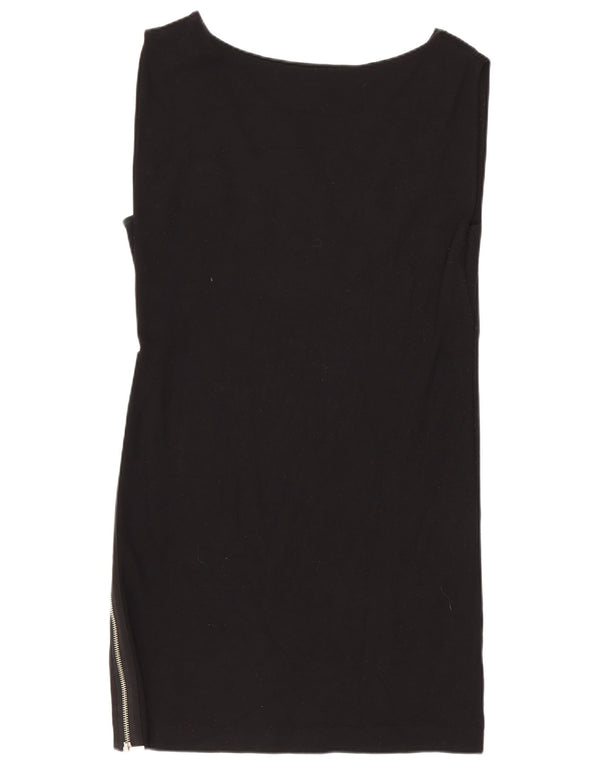 Γυναικείο Αμάνικο Bodycon Φόρεμα French Connection UK 8 Small Black Viscose