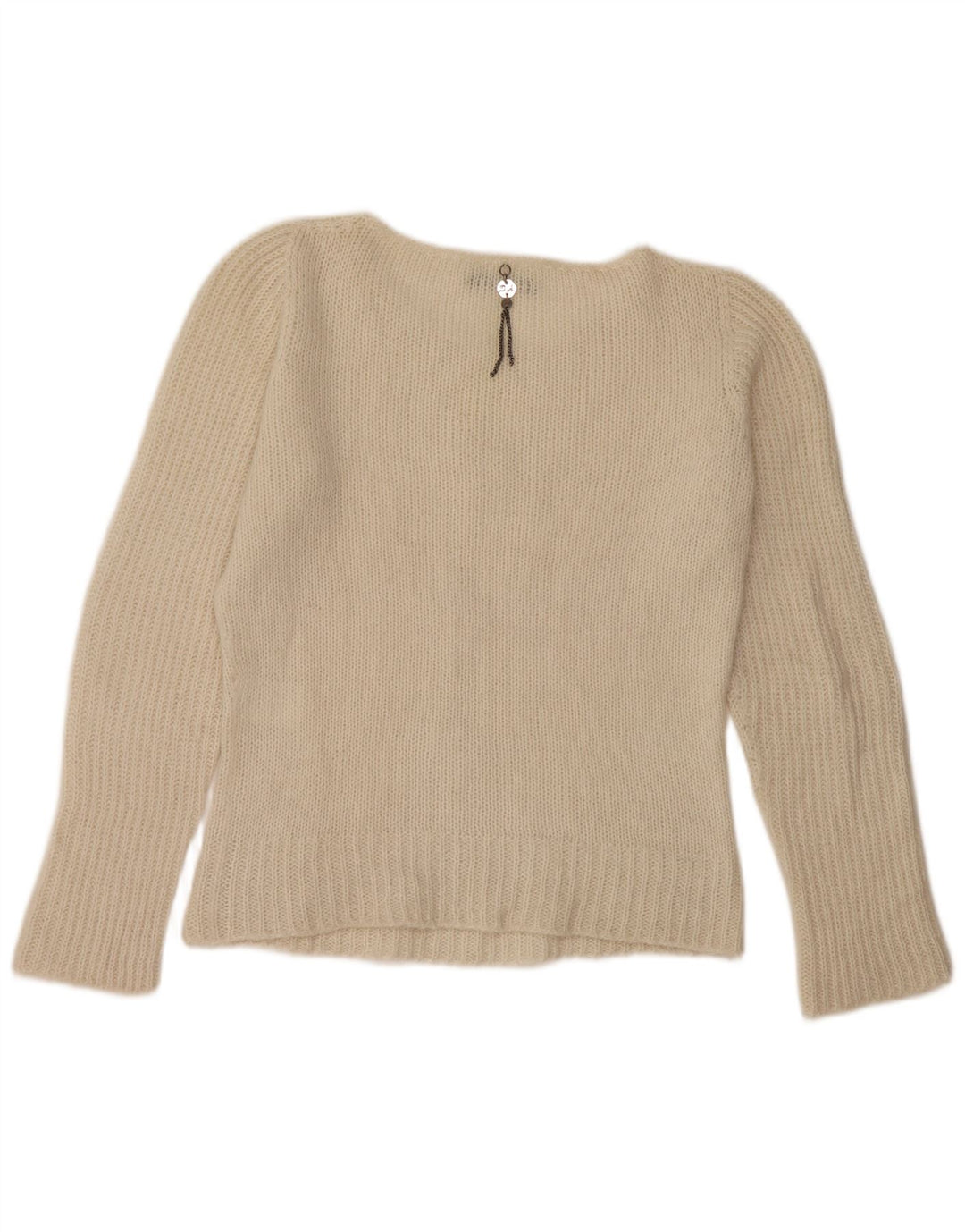 Daniele Alessandrini Damen Pullover mit U-Boot-Ausschnitt IT 44 Mittelweiß