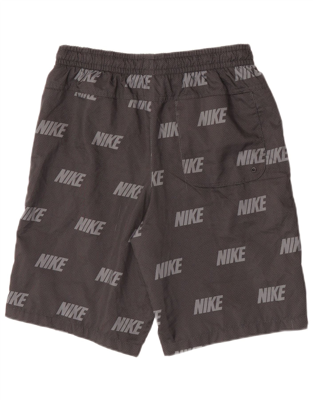 NIKE Boys Graphic Sport Shorts 13-14 Years XL Grey Spotted Polyester