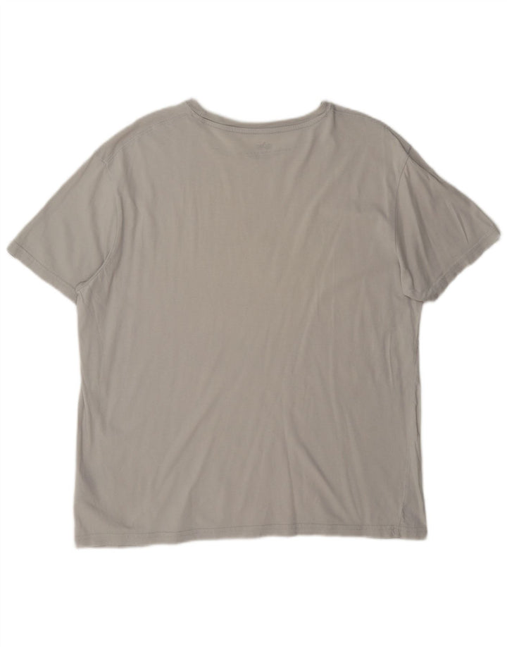 Alpha Industries - Camiseta gráfica para hombre, talla grande, color gris