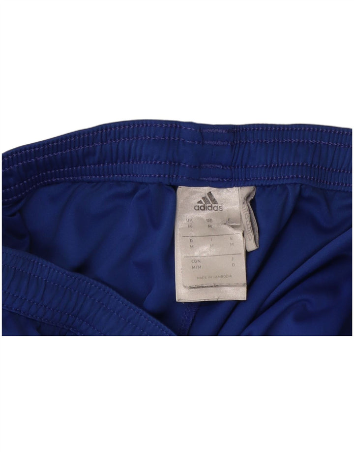 Adidas Mens Climalite Sport Shorts Medium  Blue Colourblock Polyester