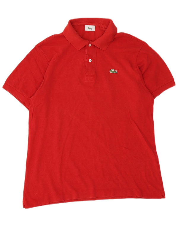 Polo Lacoste para hombre talla 5 grande algodón rojo