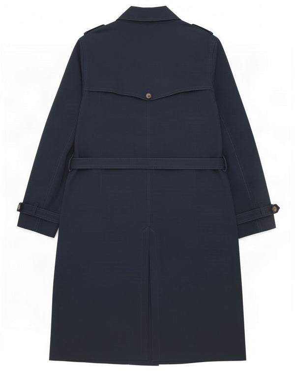 Marks & Spencer Gabardina para mujer UK 46 Grande Algodón azul marino