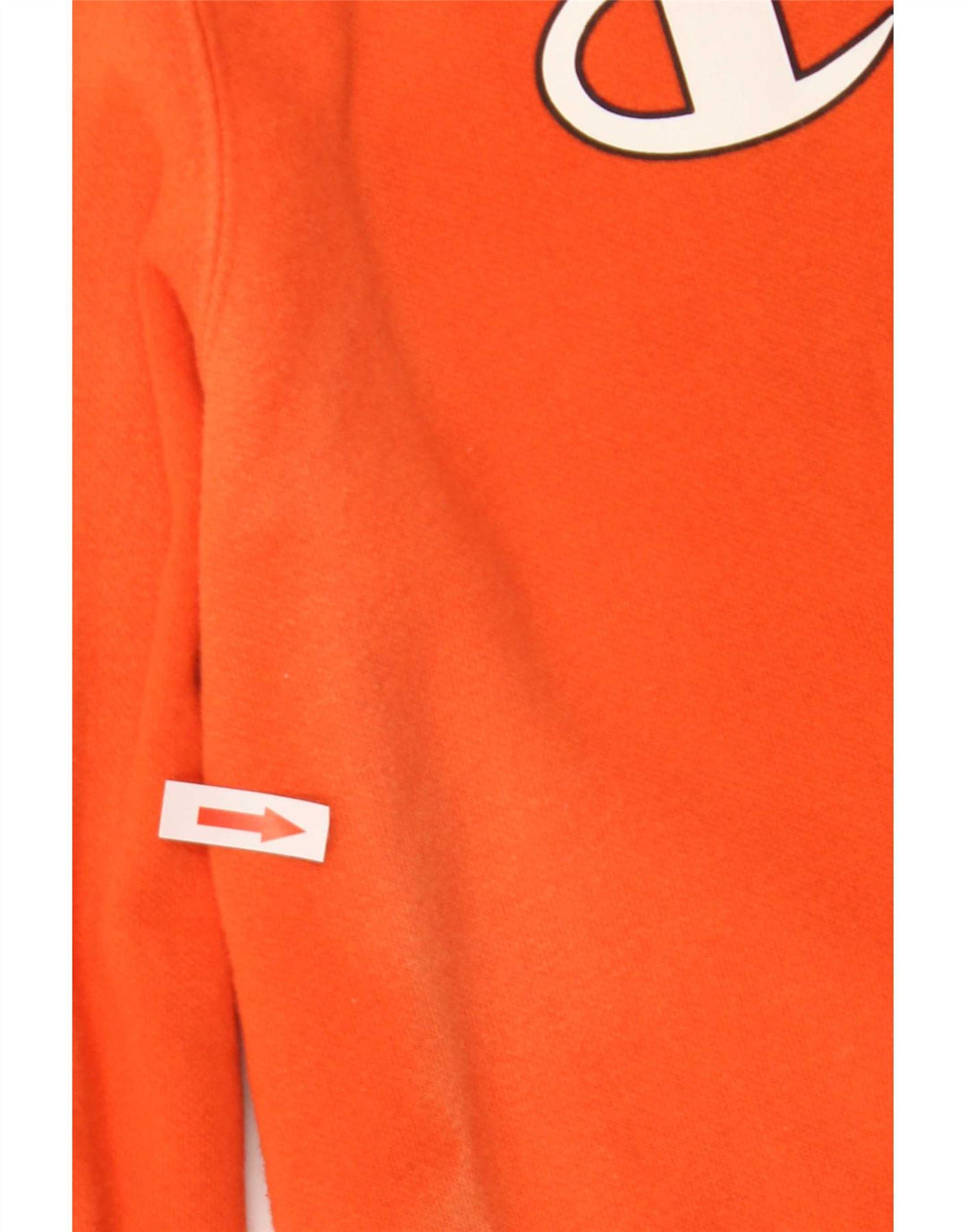 Champion Mens Graphic Hoodie Jumper Medium Orange