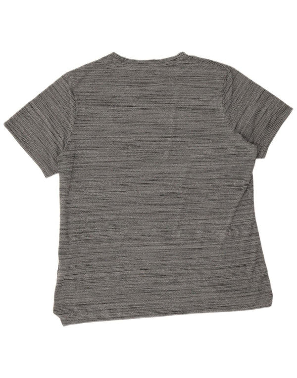 T-shirt Nike Dri Fit da uomo XL in poliestere chiazzato grigio