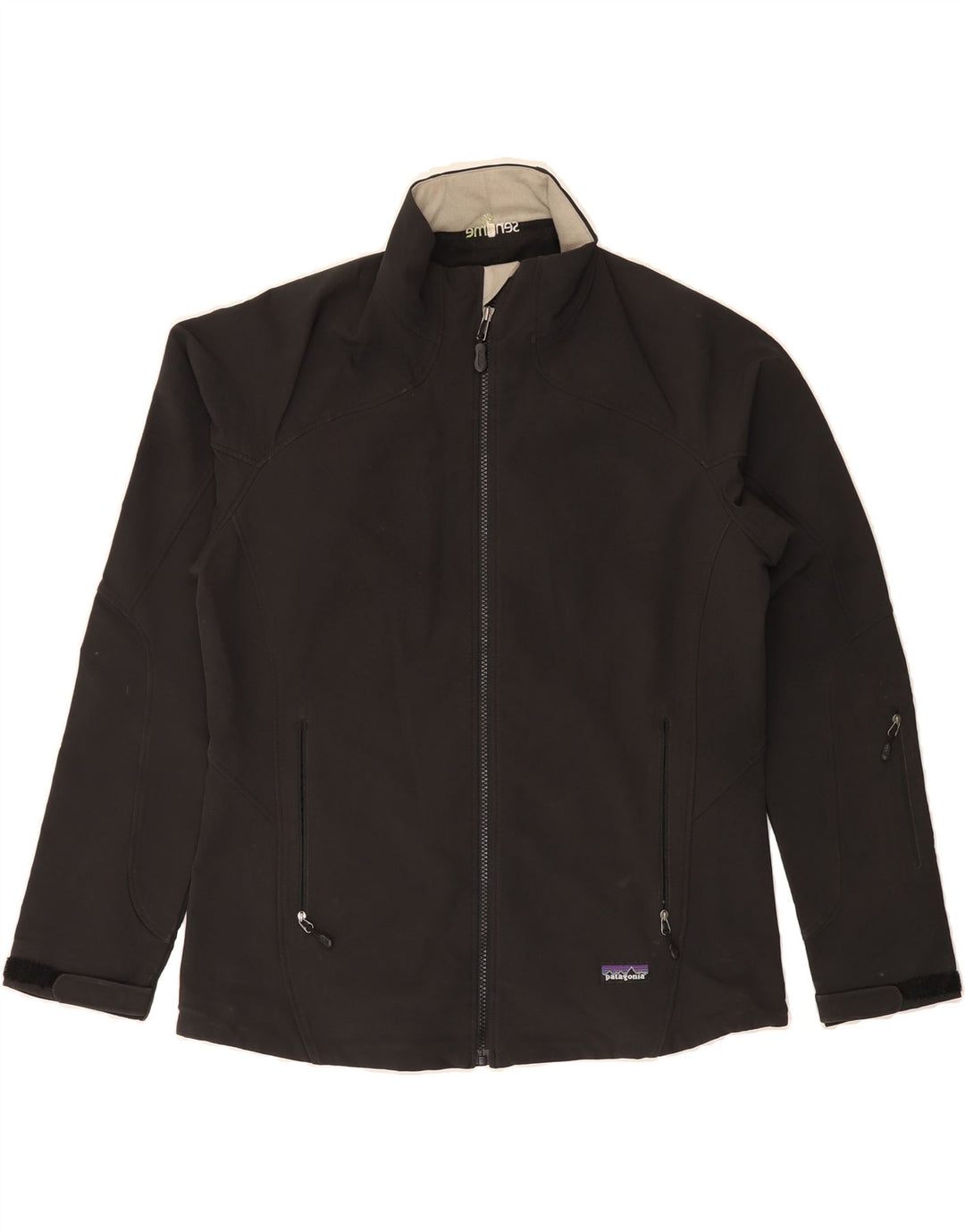 PATAGONIA Womens Tracksuit Top Jacket UK 16 Large Black Polyester Vintage Patagonia and Second-Hand Patagonia from Messina Hembry 