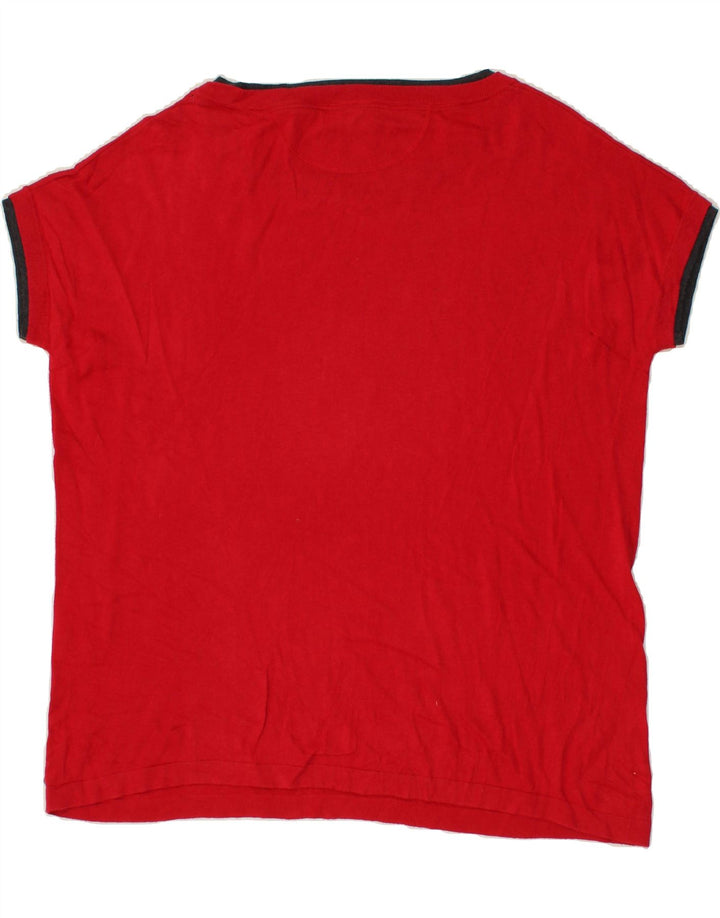 PENNY BLACK Womens Knit Top UK 20 2XL Red Vintage Penny Black and Second-Hand Penny Black from Messina Hembry 