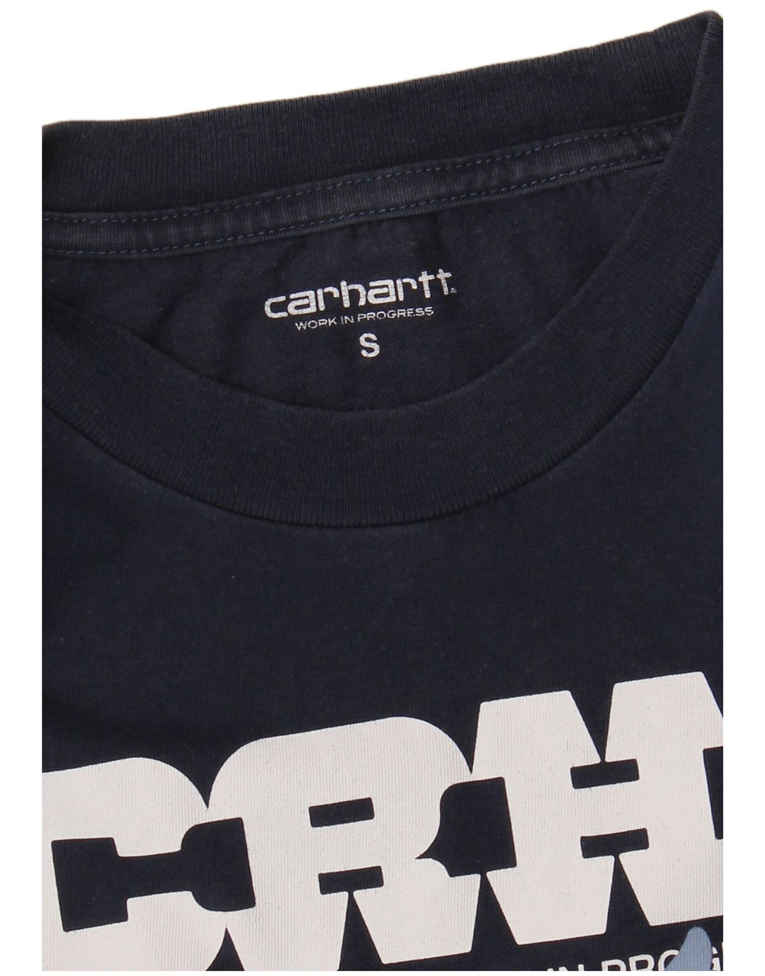 Carhartt Mens Ducks Graphic T-Shirt Top Small Navy Blue