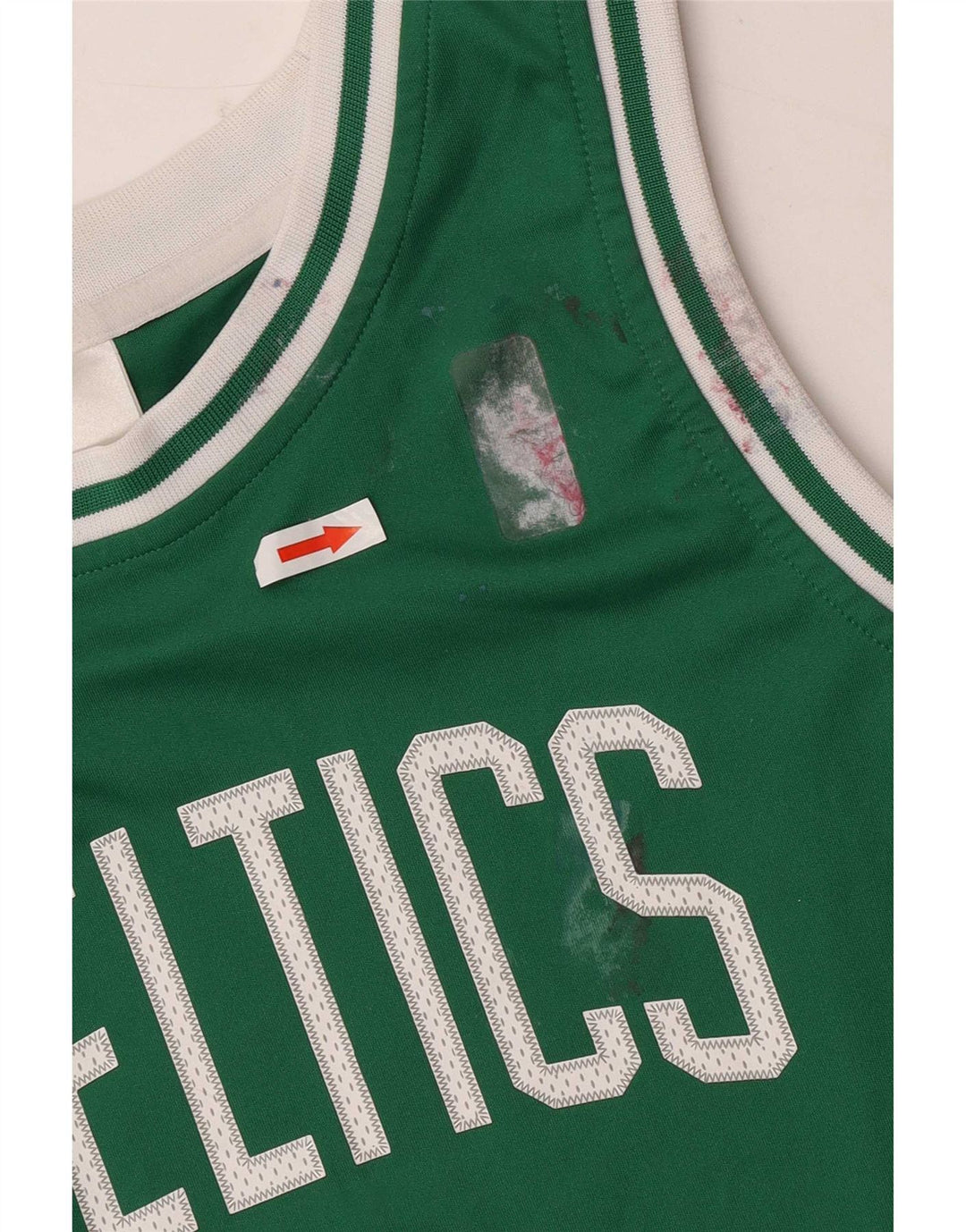 Adidas Boys Celtics Graphic Vest Top 13-14 Years Green Polyester