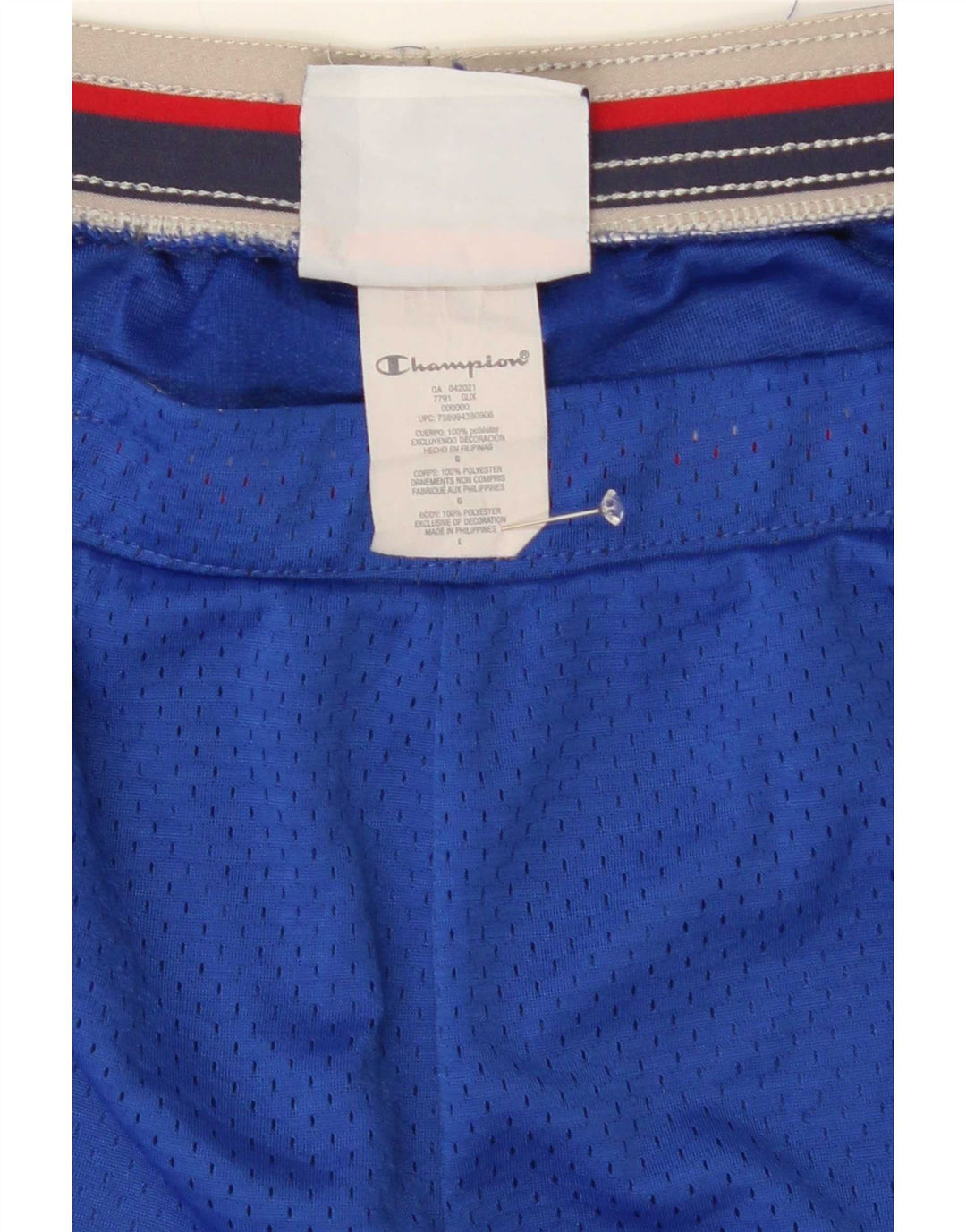Champion Herre sportsshorts Large Blue Polyester