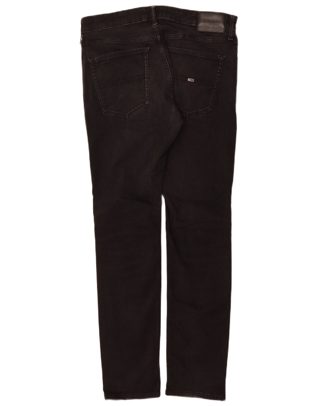 Tommy Hilfiger Mens Slim Jeans W36 L34 Black Cotton