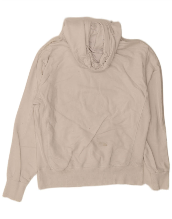 Superdry Mens Graphic Hoodie Jumper Small White Cotton