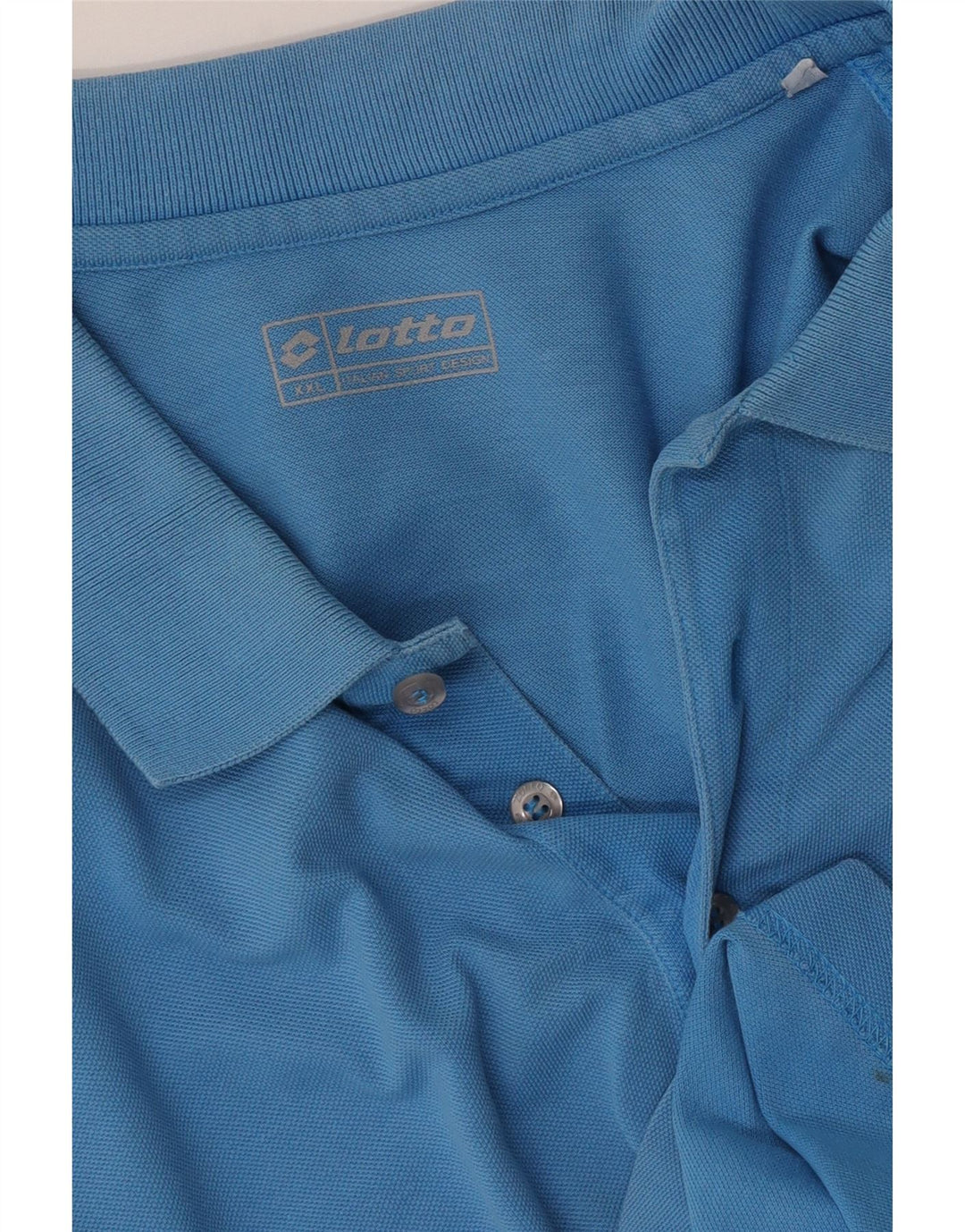 LOTTO Mens Polo Shirt 2XL Blue