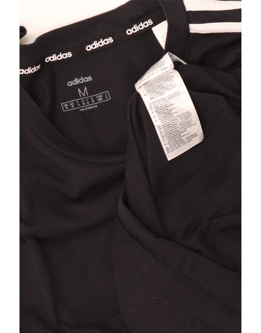 Adidas férfi felső, hosszú ujjú, közepes fekete pamut