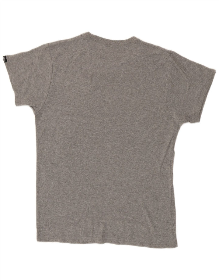 VANS Mens T-Shirt Top Small Grey Cotton