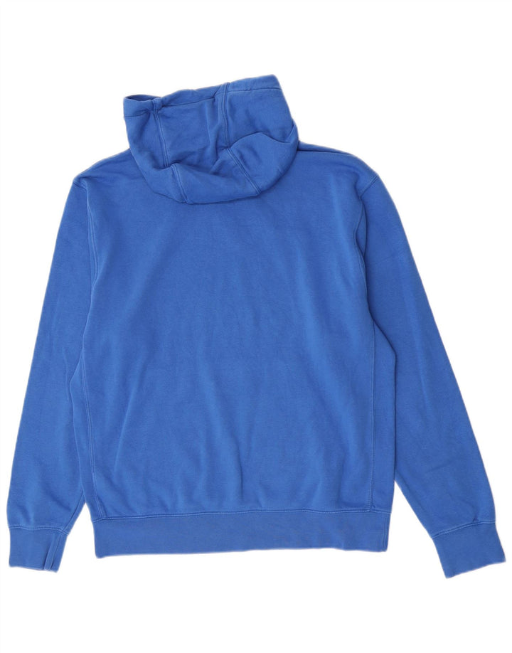 Felpa con cappuccio da uomo Nike in cotone blu medio