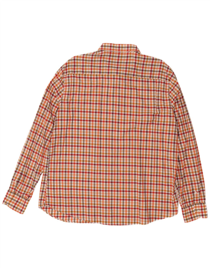 Camicia da uomo Massimo Dutti 2XL a quadri gialli