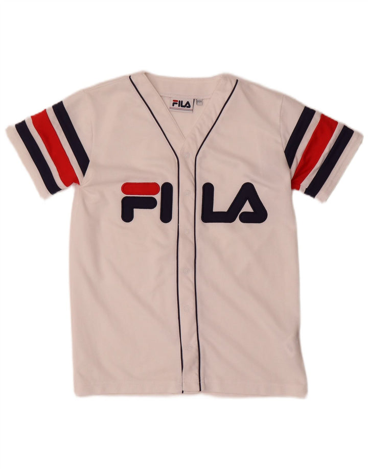 Fila Mens Graphic Jersey felső 2XS fehér színű Colourblock poliészter